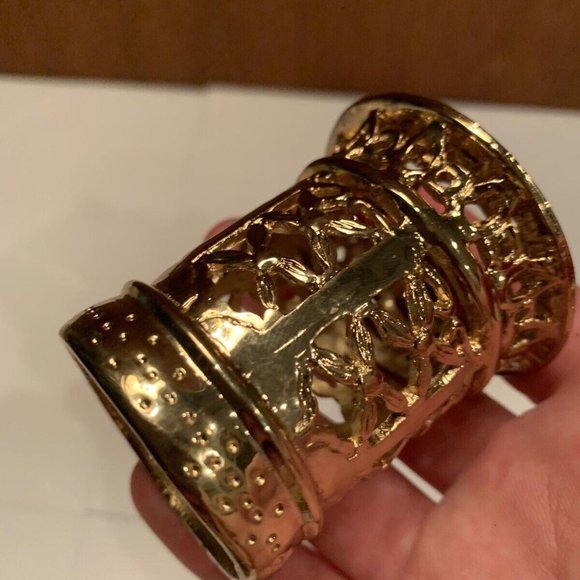 Ornate Gold Tone Wine Bottle Topper - Picture 7 of 12